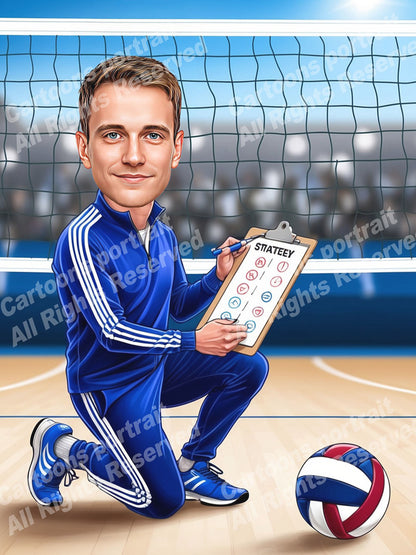 Coach de volley-ball