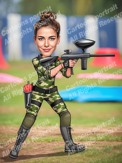 Paintball Player