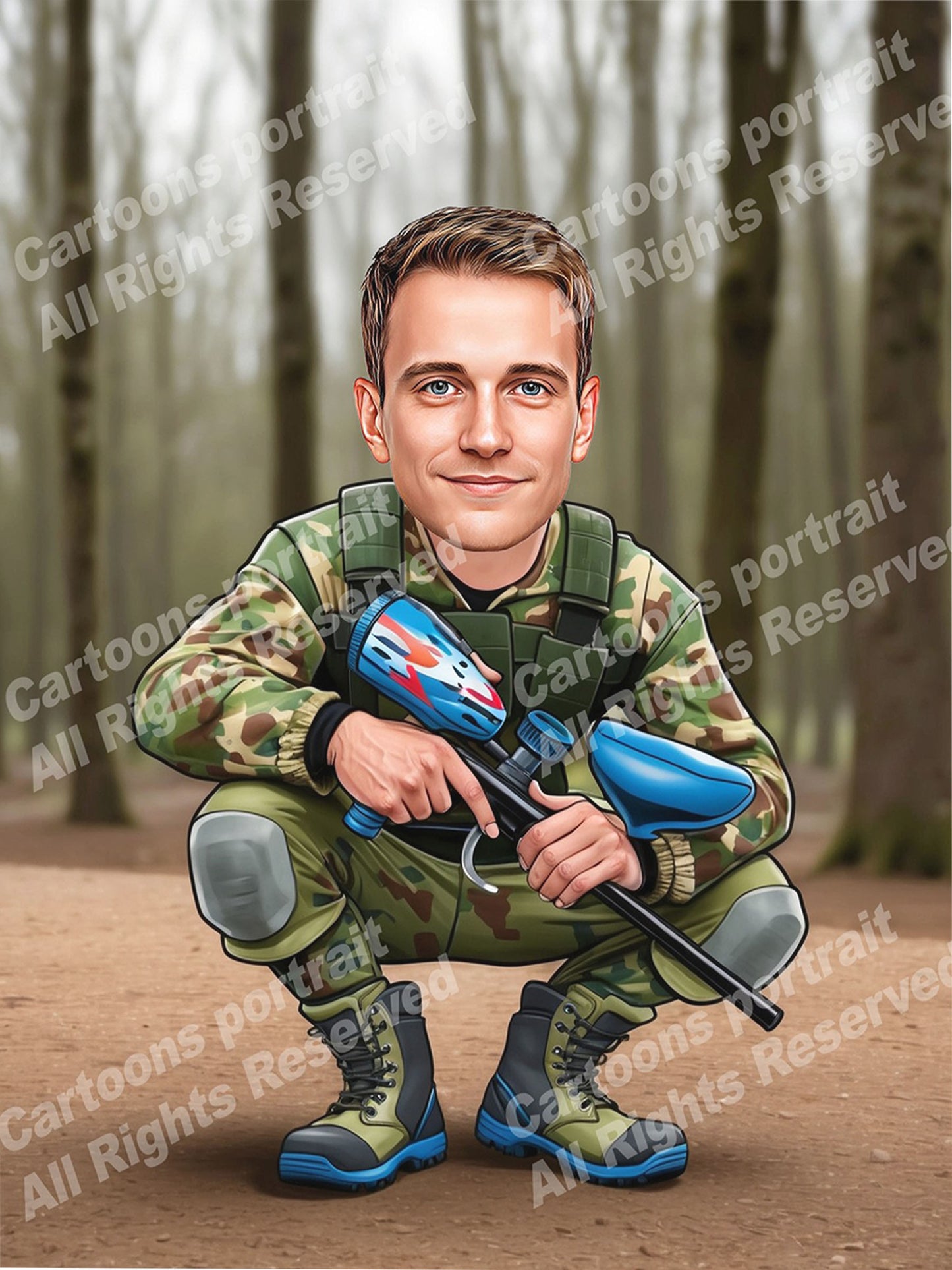 Paintball Player