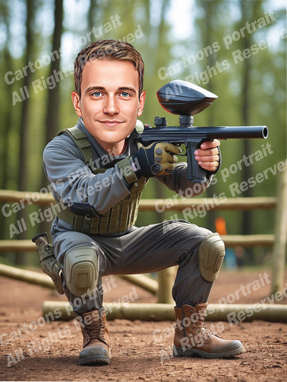 Paintball Player