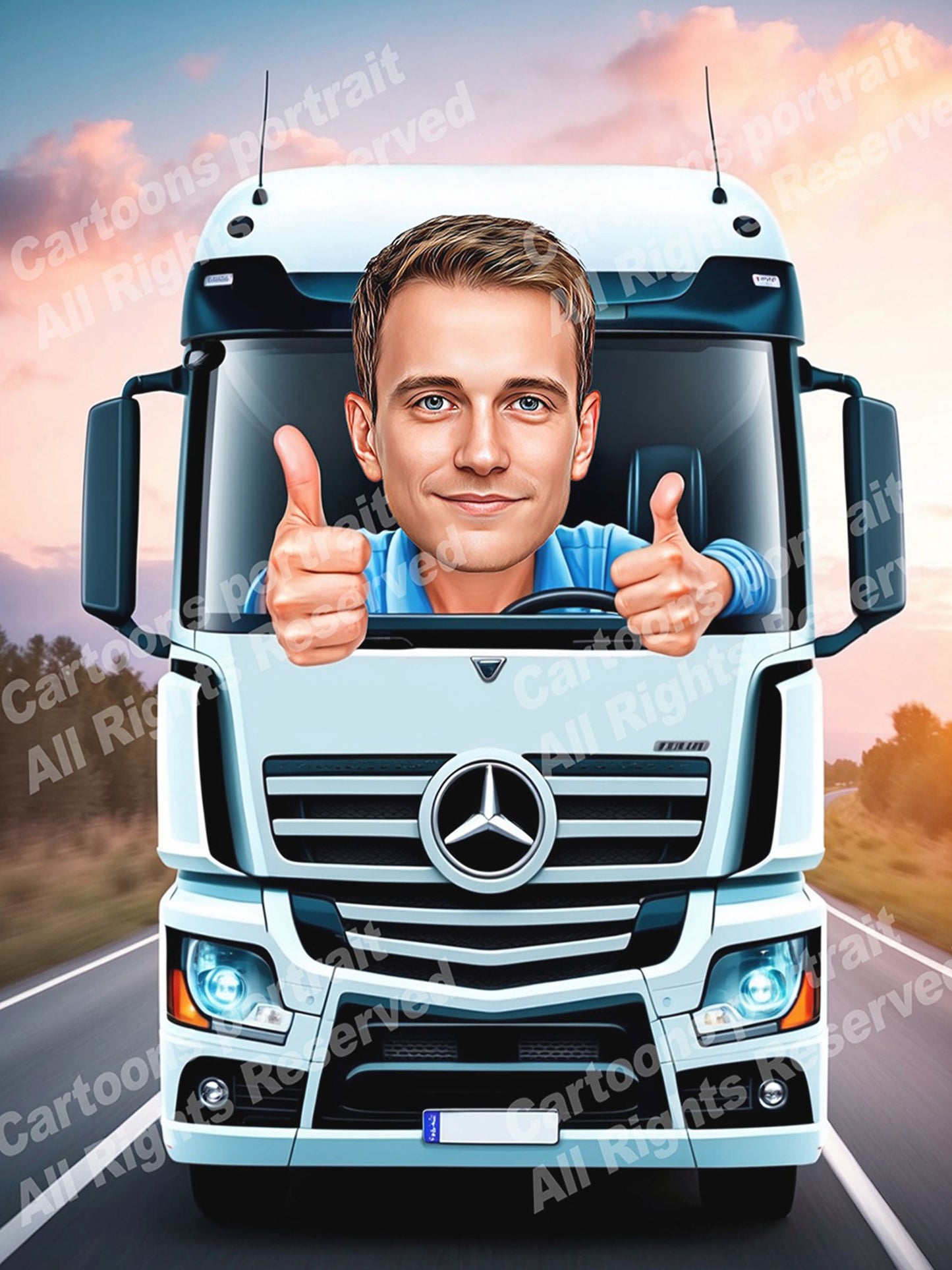 Heavy goods vehicle driver