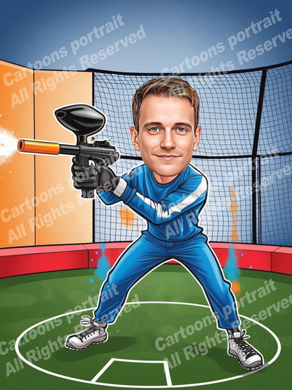 Paintball Player