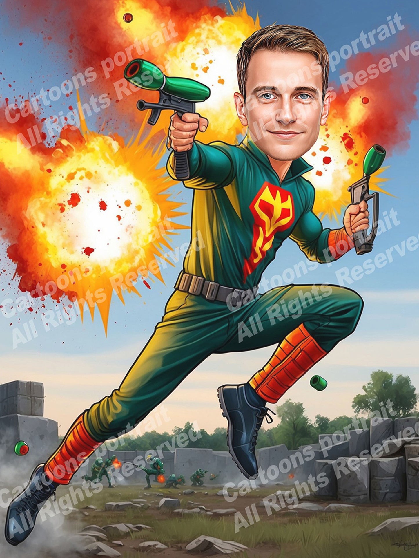 Paintball Player