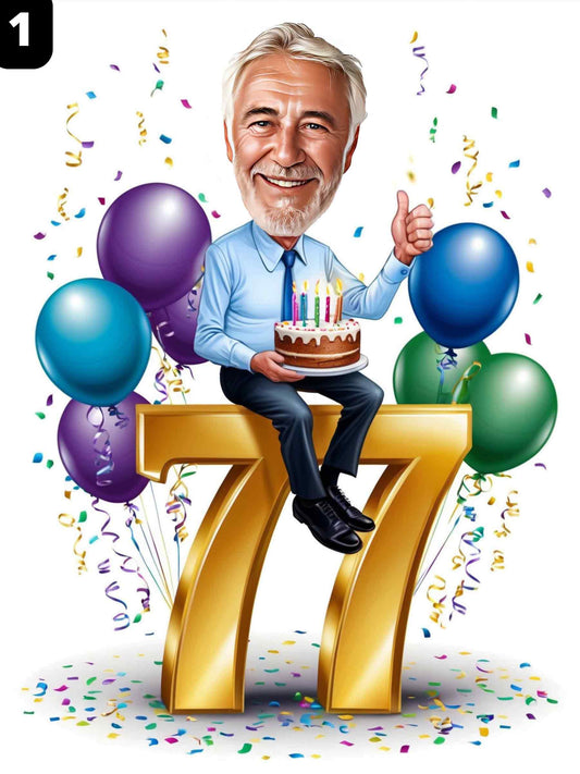 77e anniversaire - Homme
