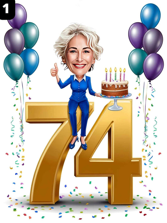 74e anniversaire - Femme