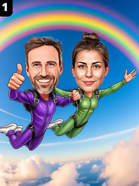 Parachutiste - Couple