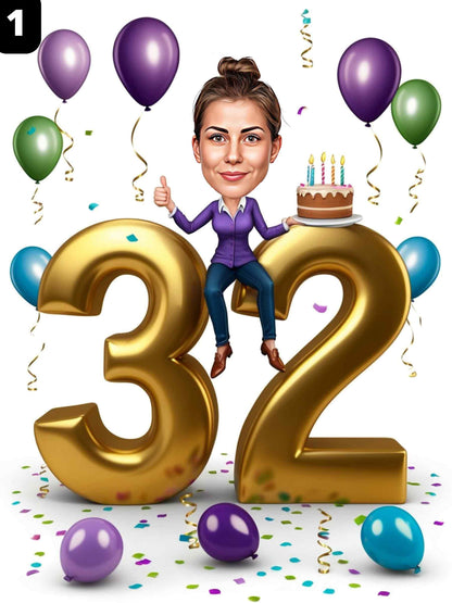 32e anniversaire - Femme