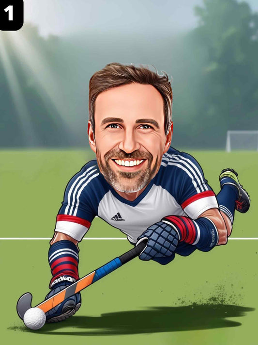 Joueur de hockey sur gazon - Homme