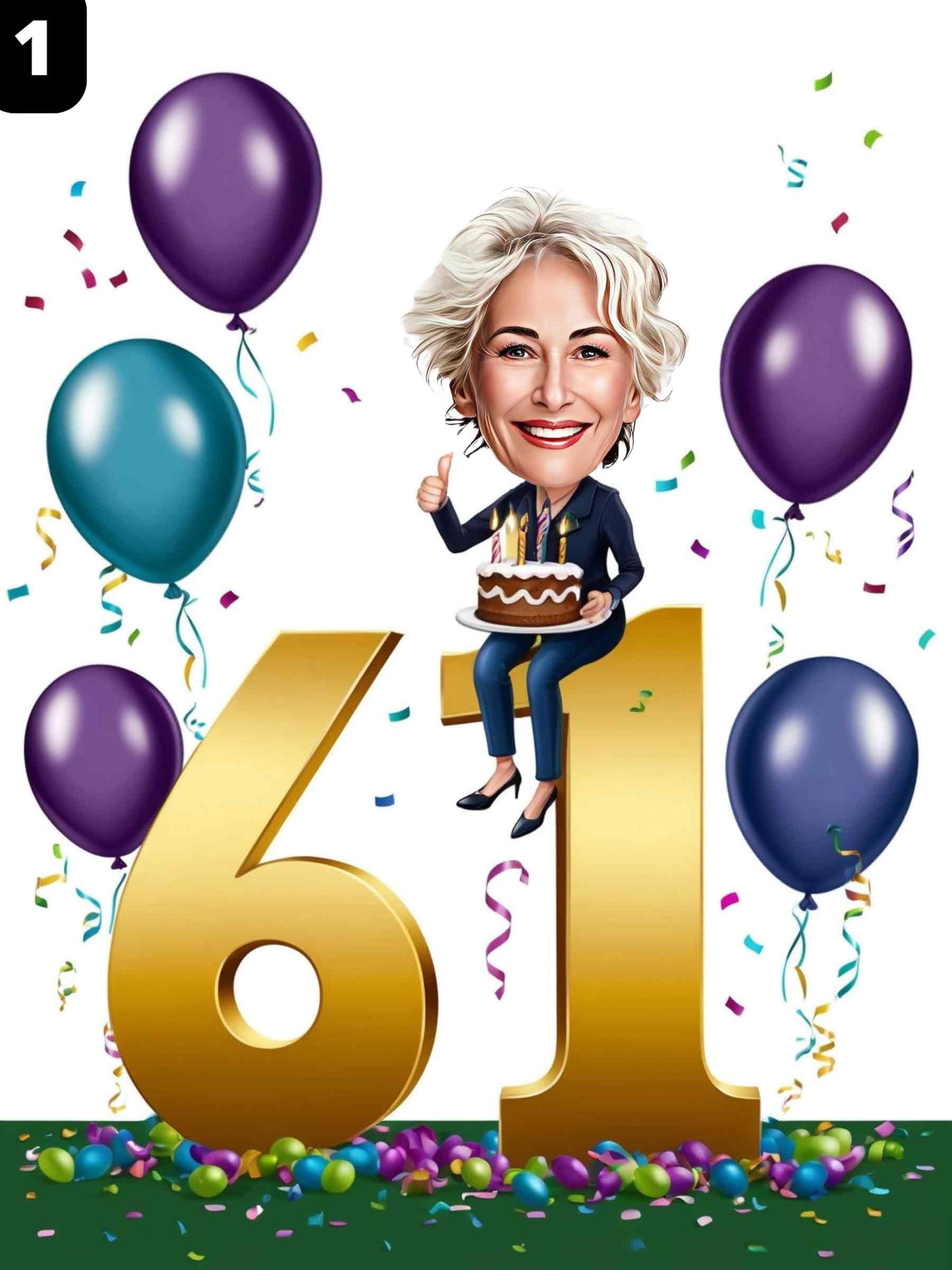 61e anniversaire - Femme