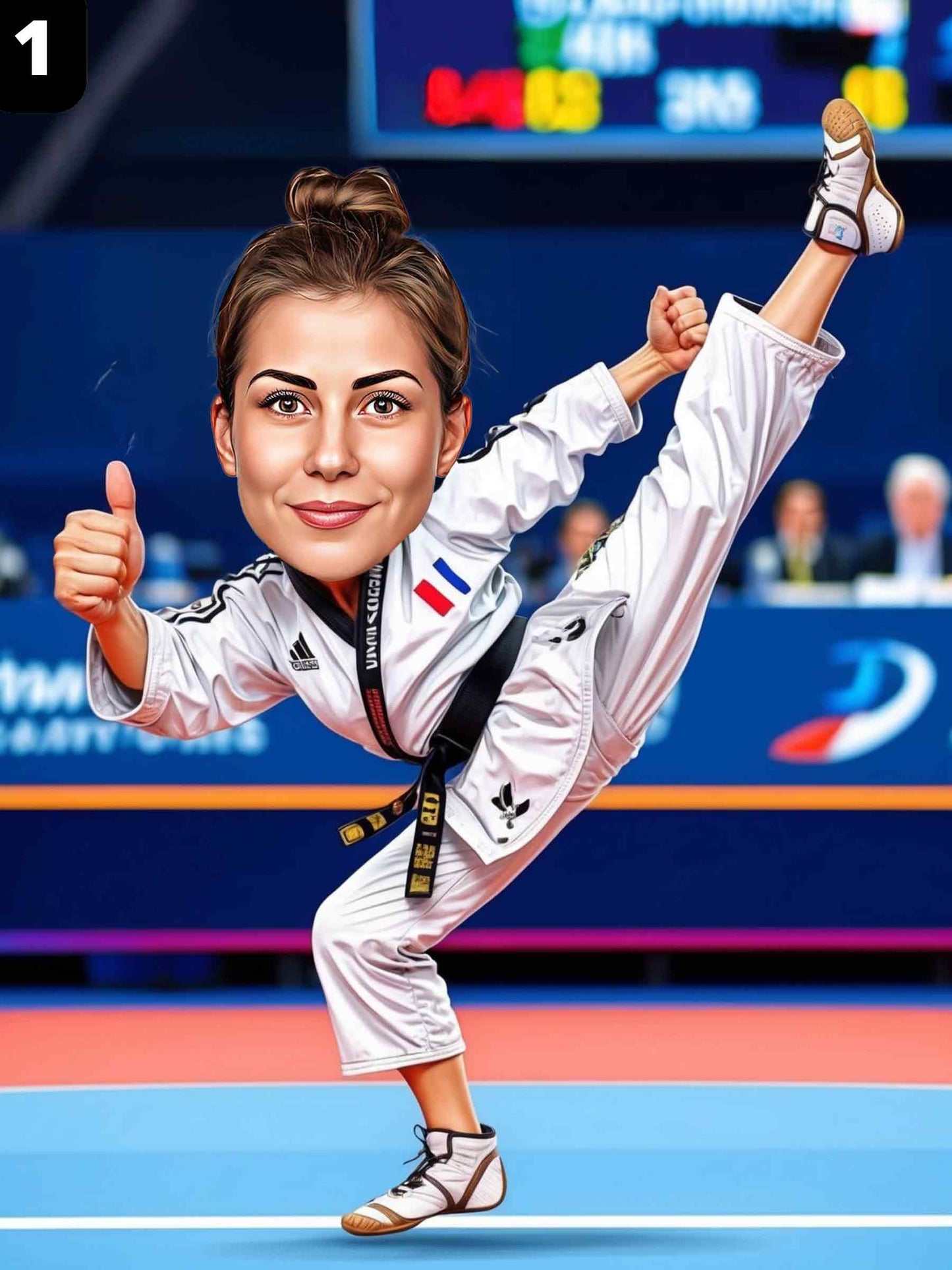 Combattante de taekwondo - Femme