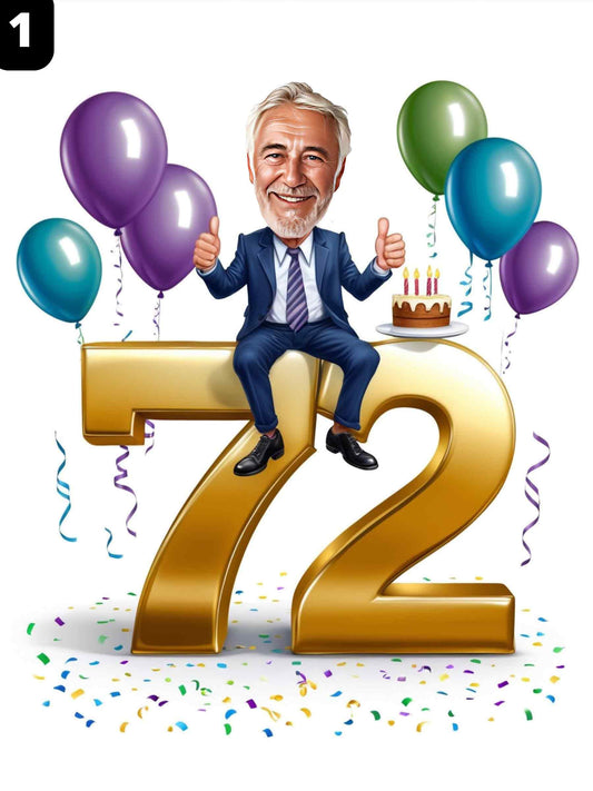 72e anniversaire - Homme