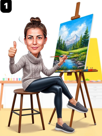 Peintre - Femme