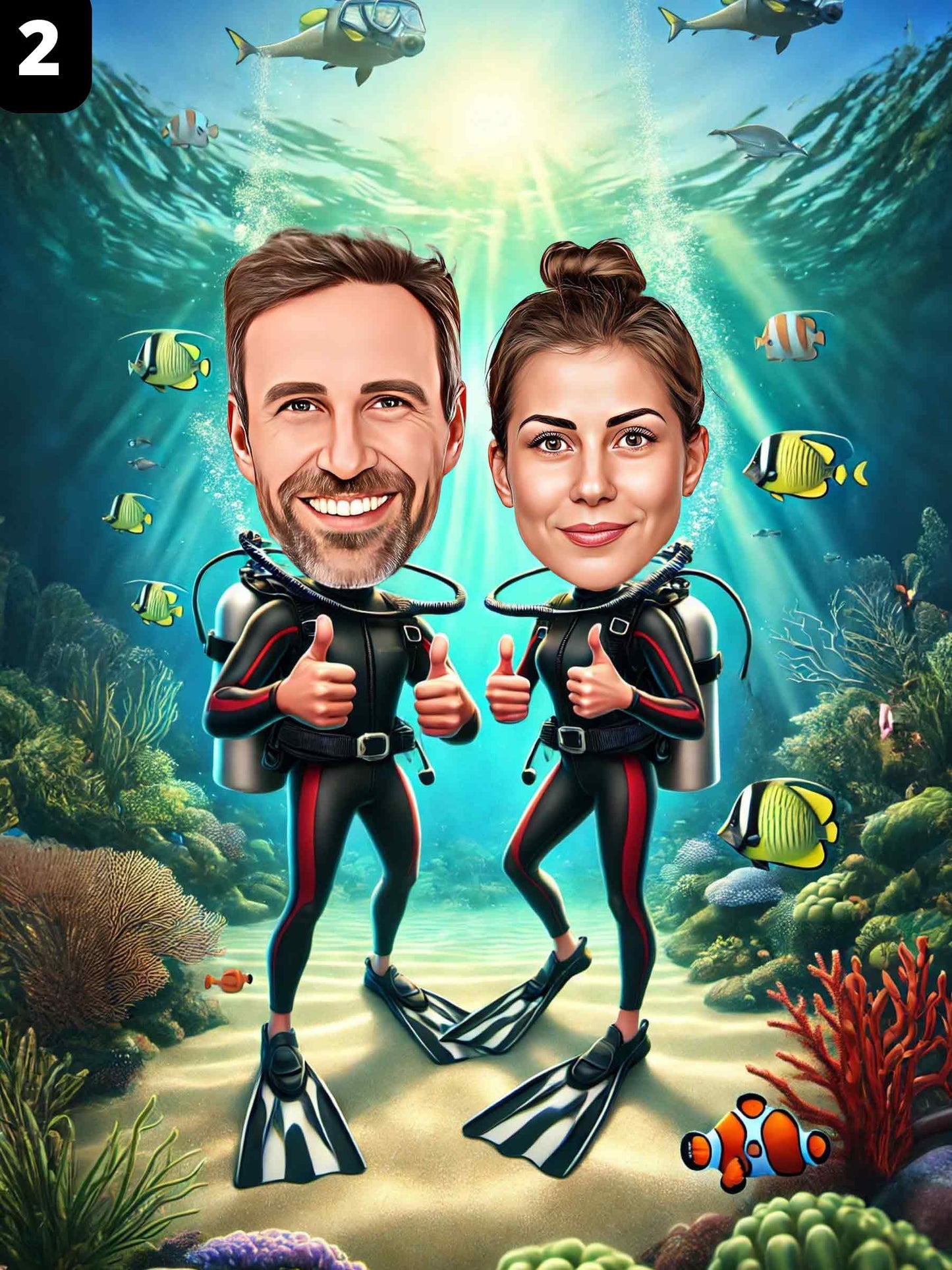 Scuba Diver - Couple