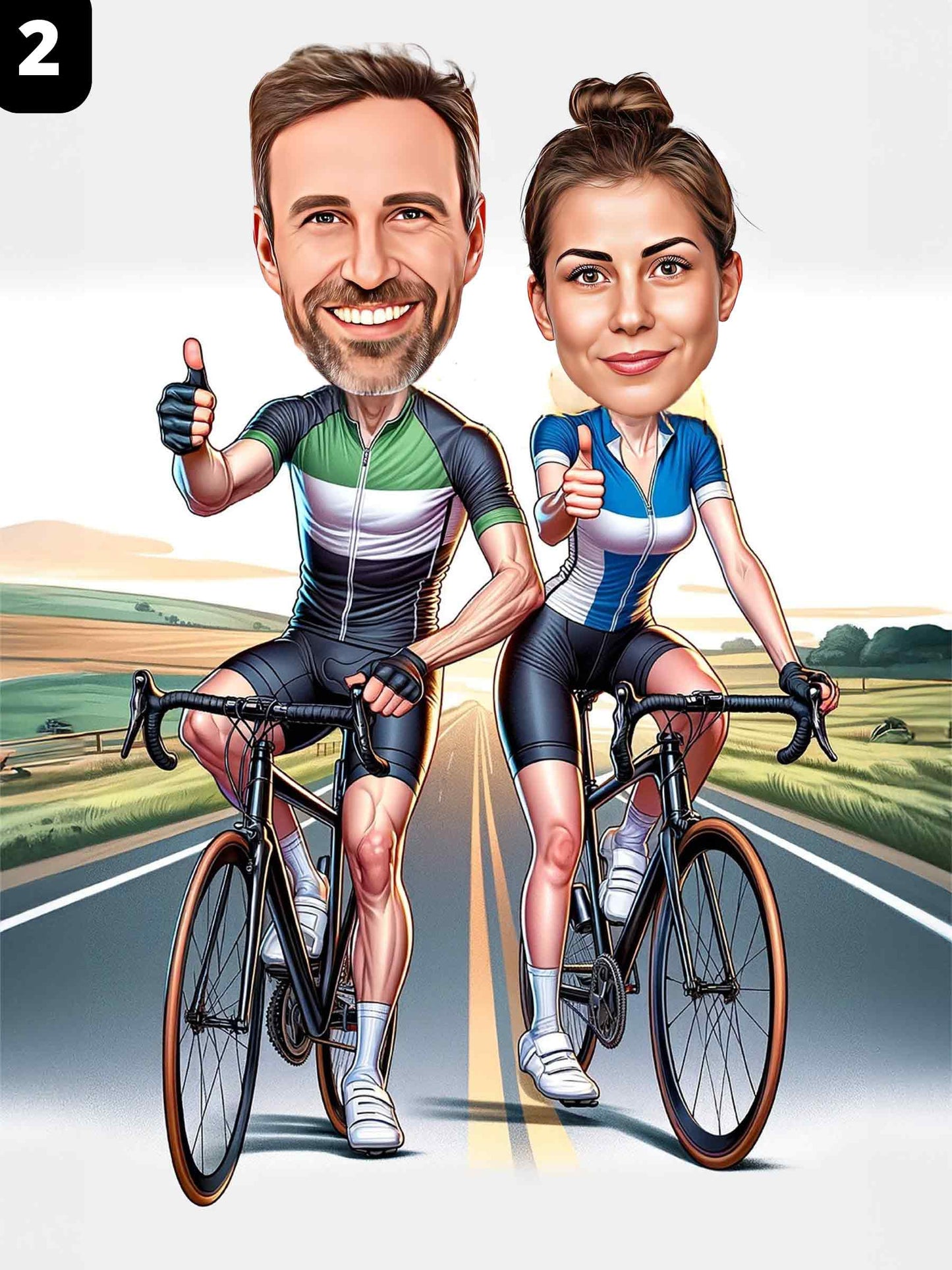 Cyclists - Couple