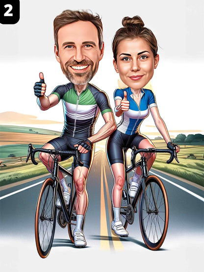 Cyclists - Couple