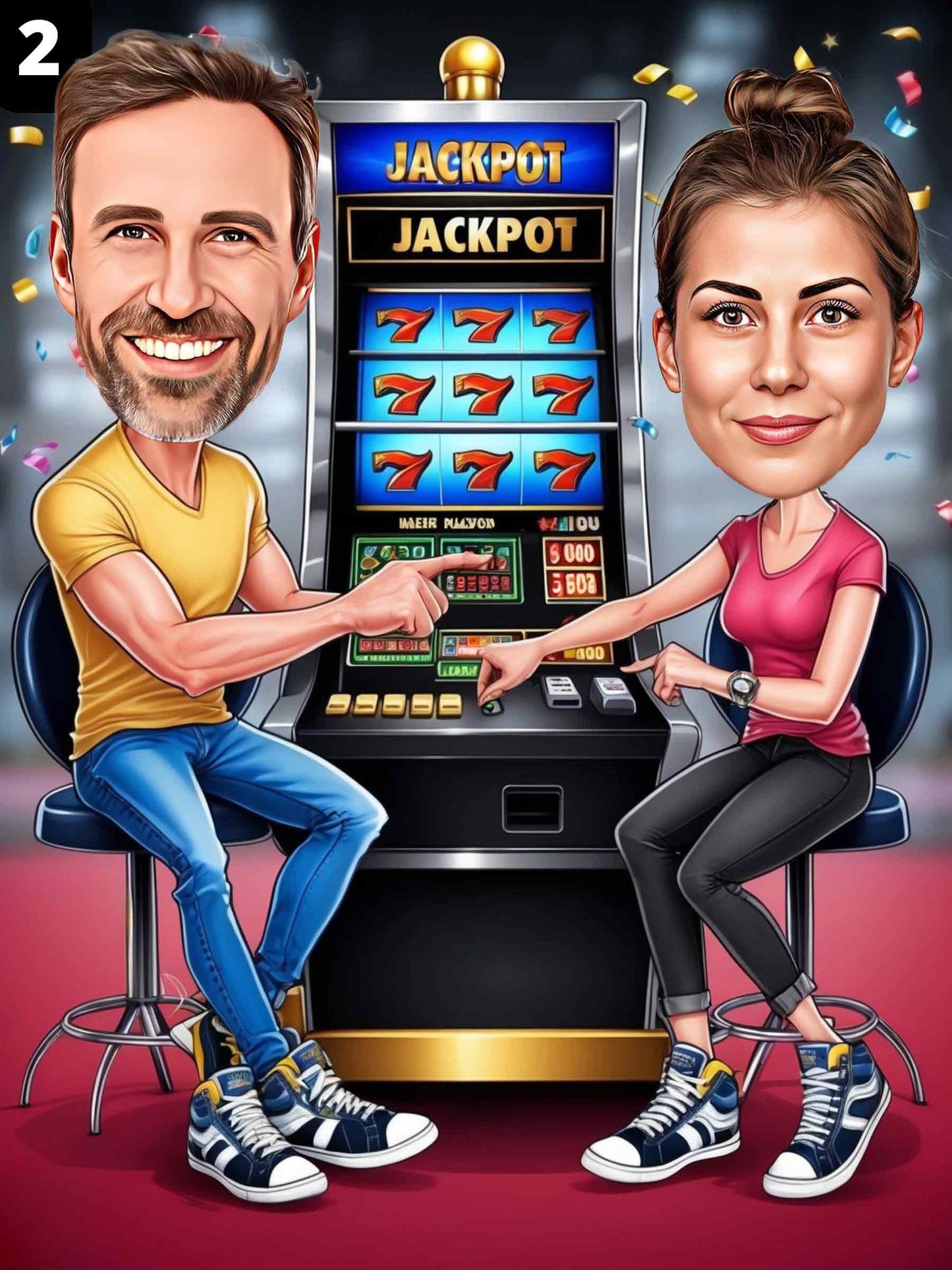 Joueurs de machines à sous - Couple