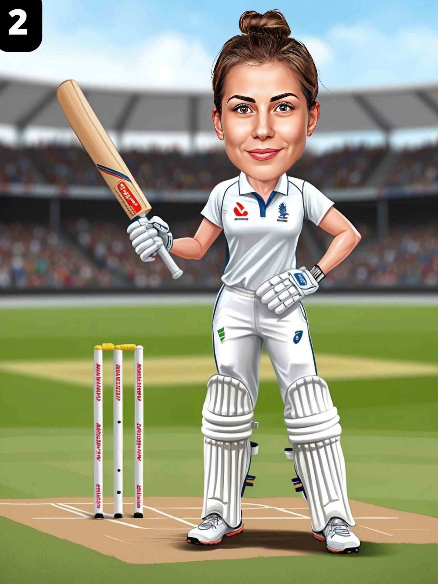 Joueuse de cricket - Femme