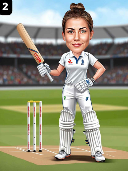 Joueuse de cricket - Femme