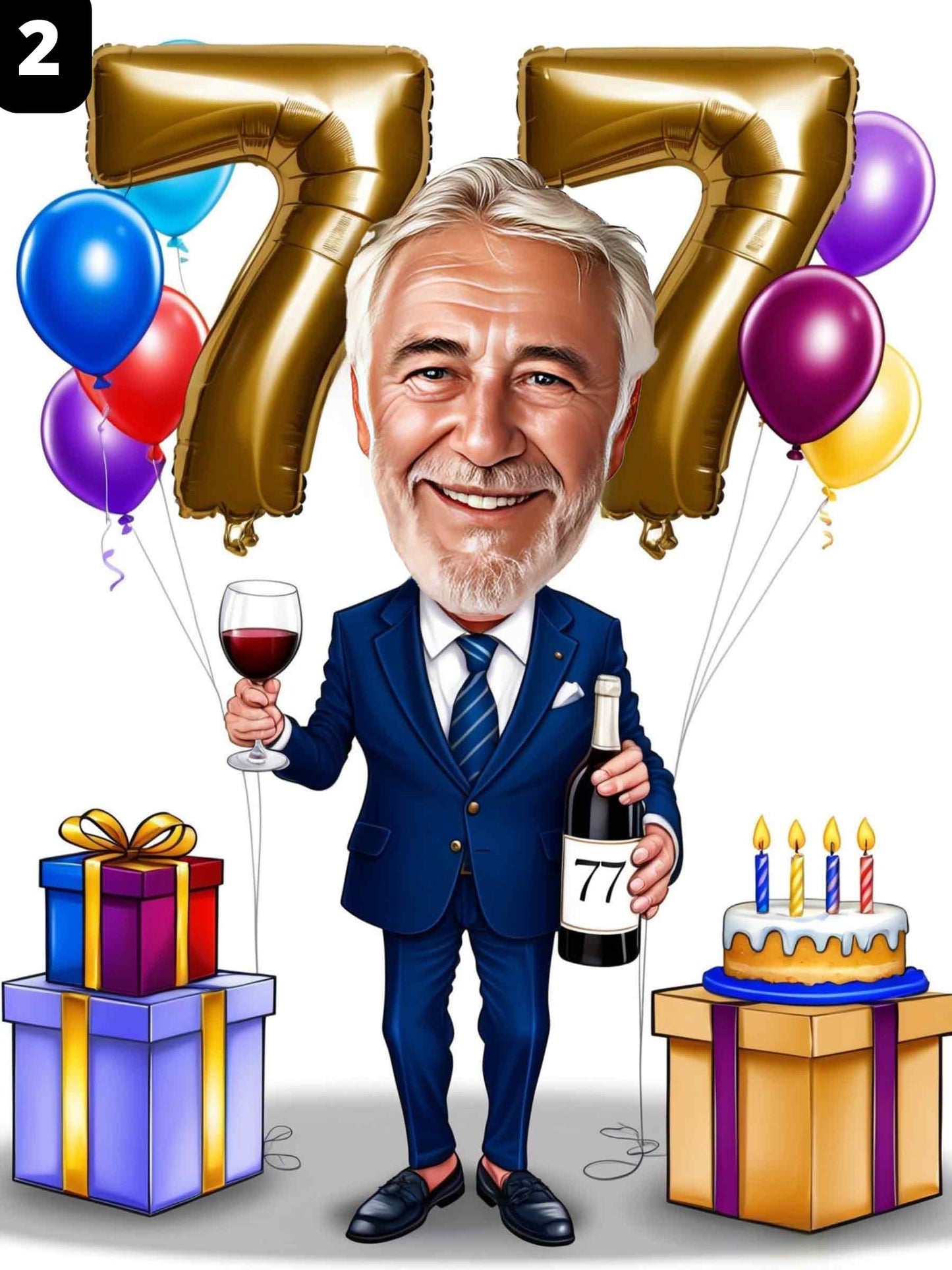 77e anniversaire - Homme