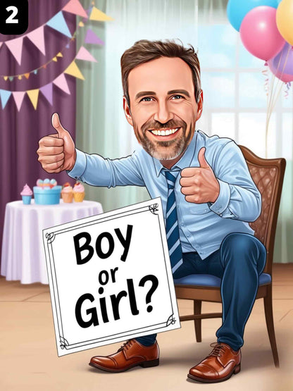 Baby Shower Guest - Male