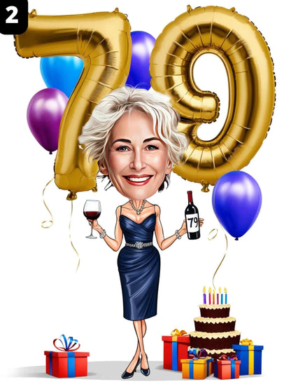 79e anniversaire - Femme