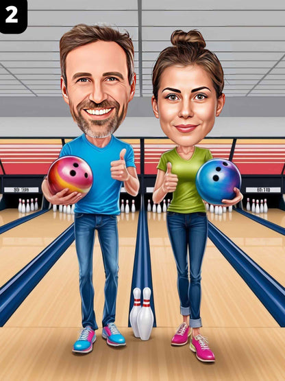 Bowling Player - Couple