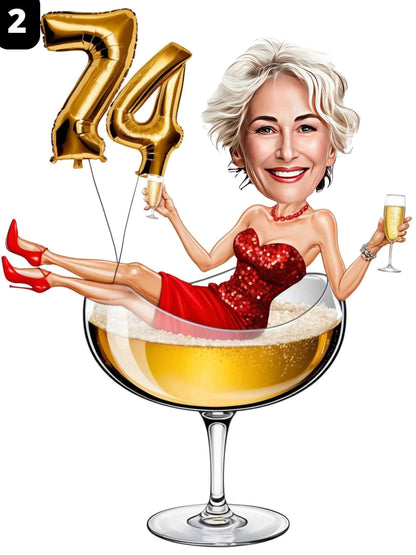 74e anniversaire - Femme