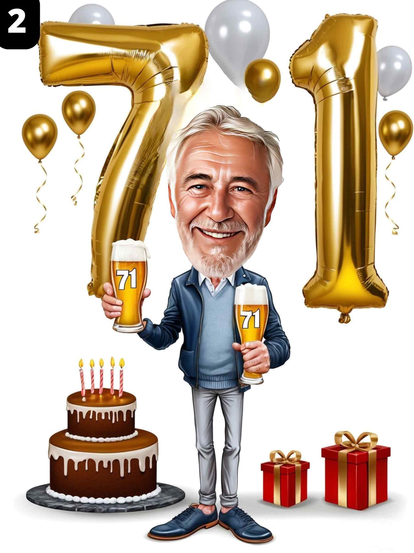 71e anniversaire - Homme