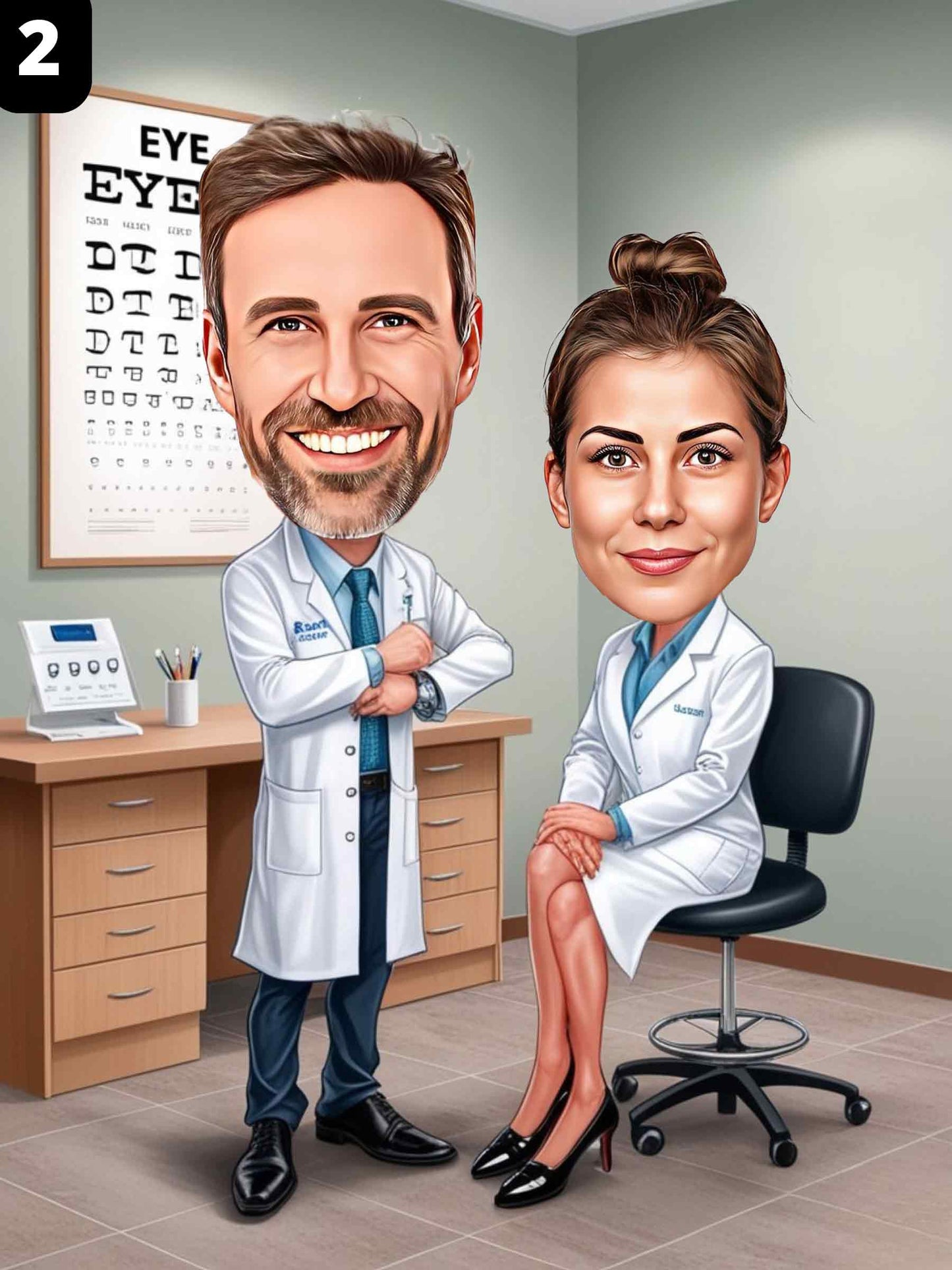 Ophtalmologiste - Couple