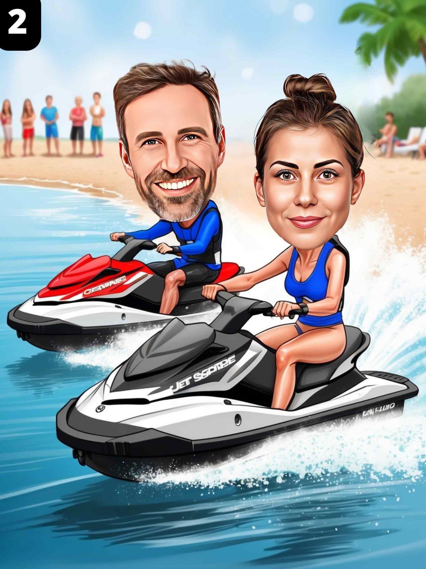 Pilotes de jet ski - Couple