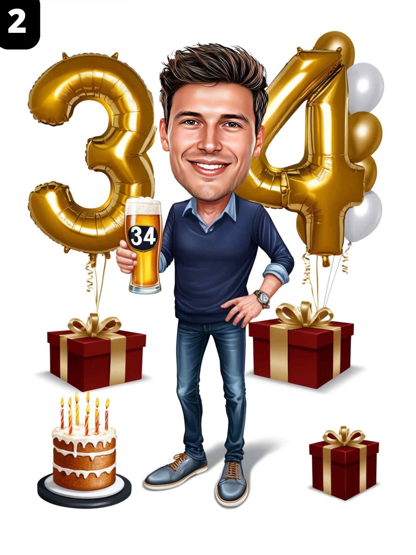 34e anniversaire - Homme