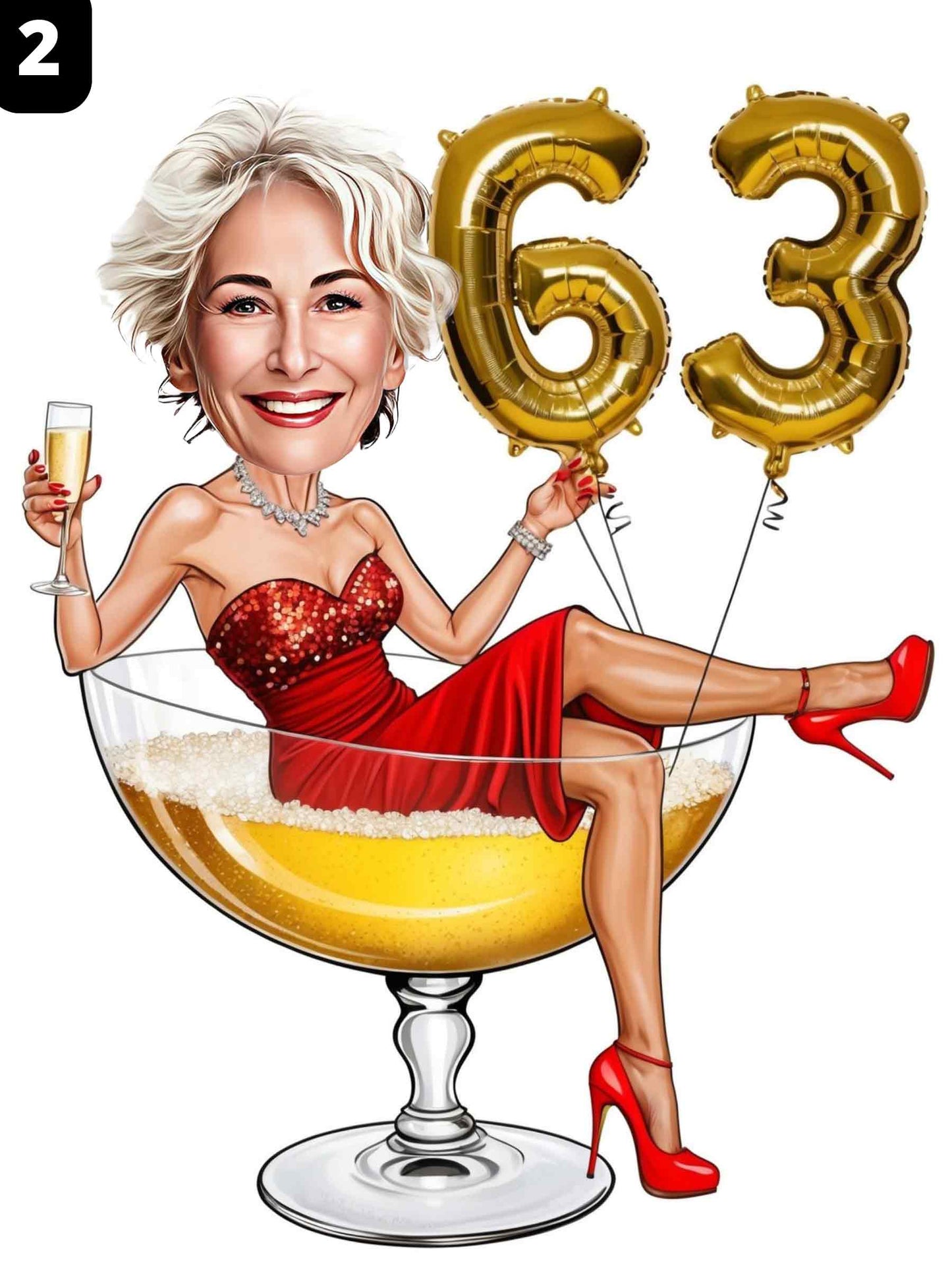 63e anniversaire - Femme