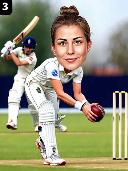 Joueuse de cricket - Femme