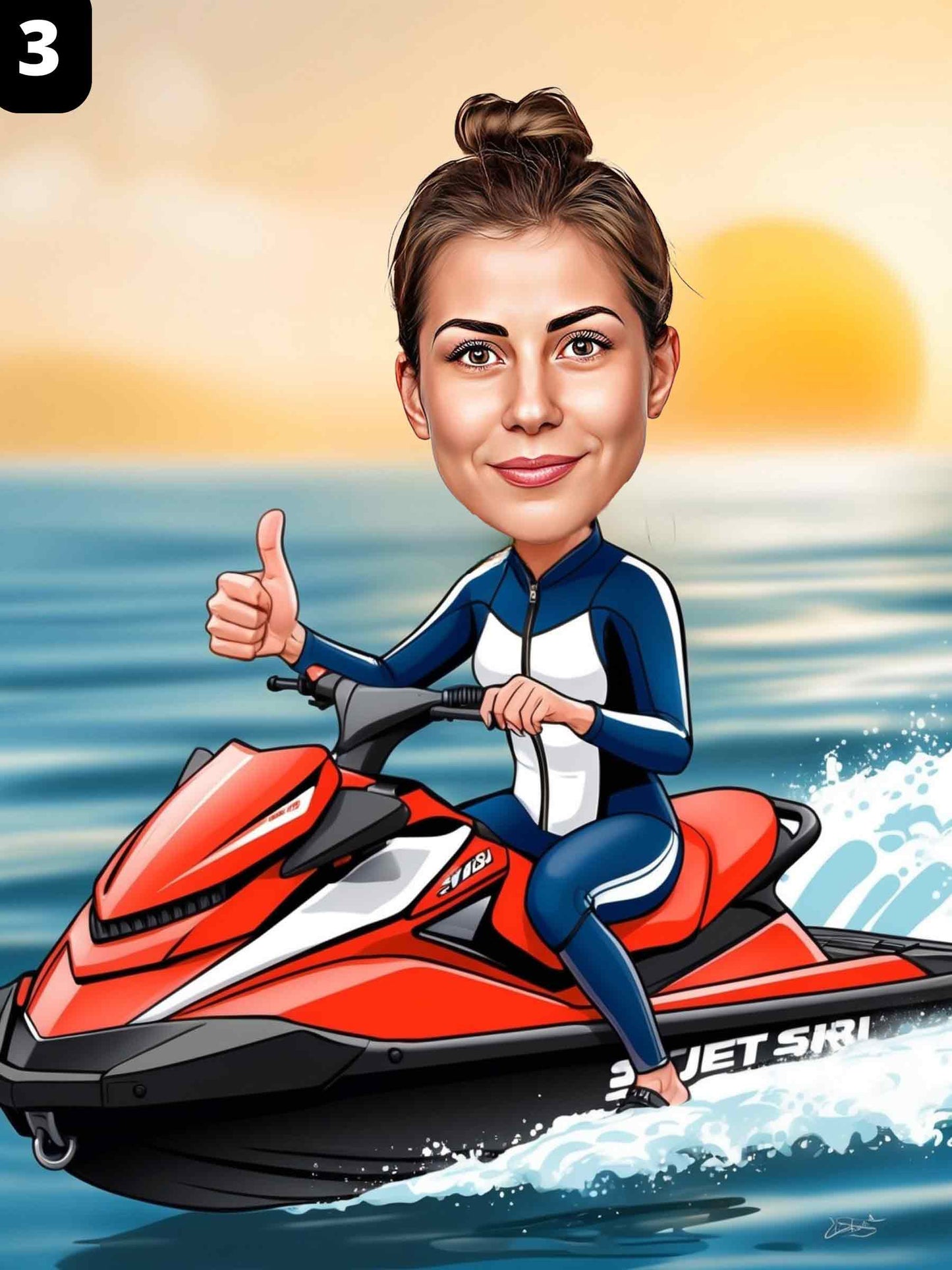 Pilote de jet ski - Femme