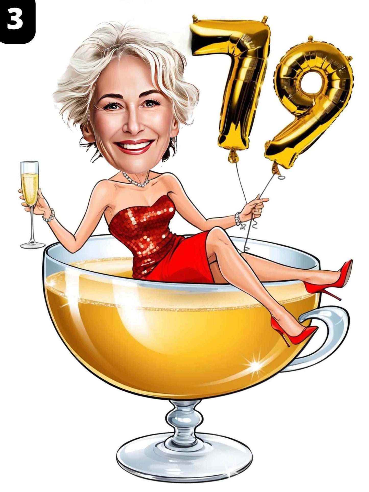 79e anniversaire - Femme