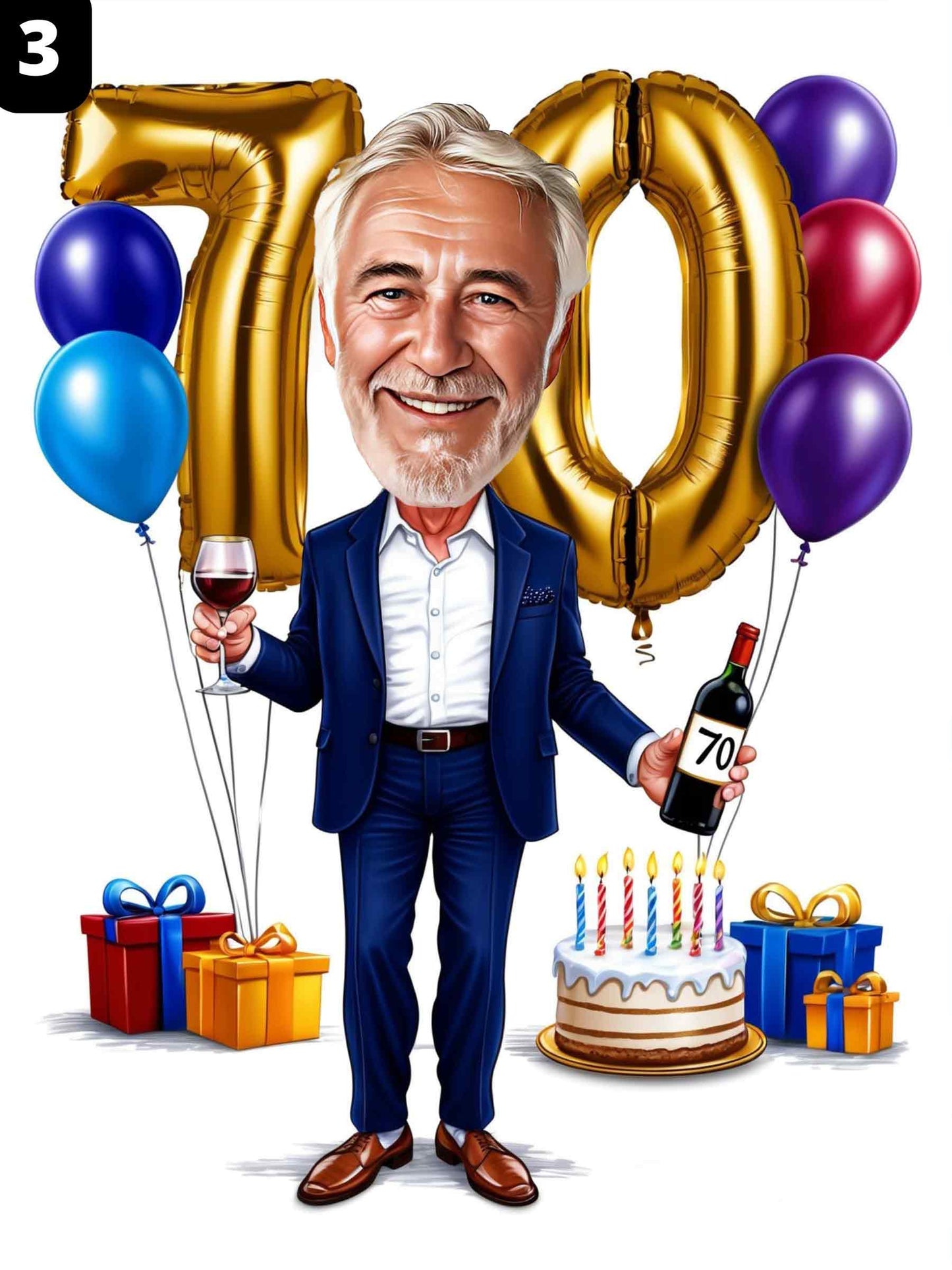 70e anniversaire - Homme