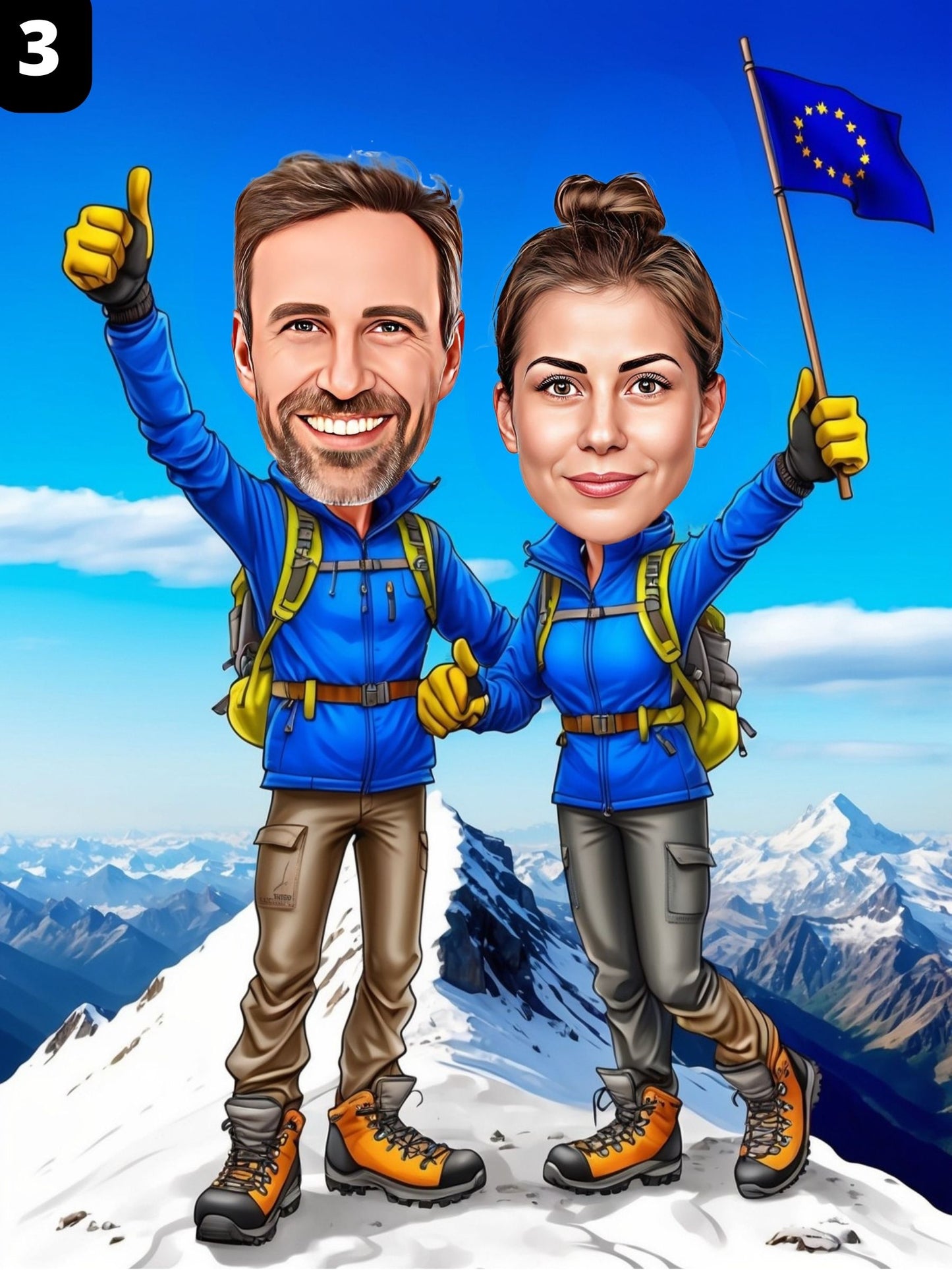 Guide de montagne - Couple