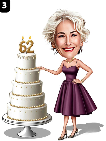 62e anniversaire - Femme