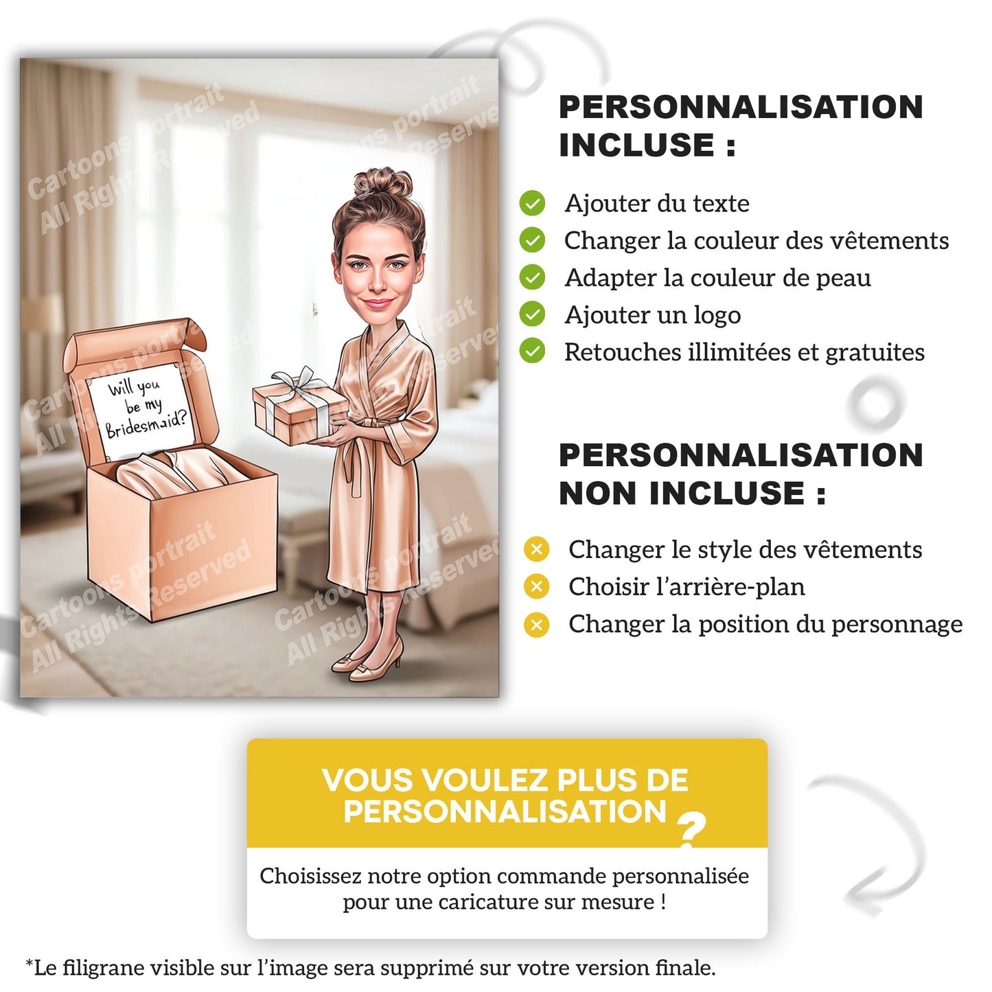 Demande de demoiselles d’honneur