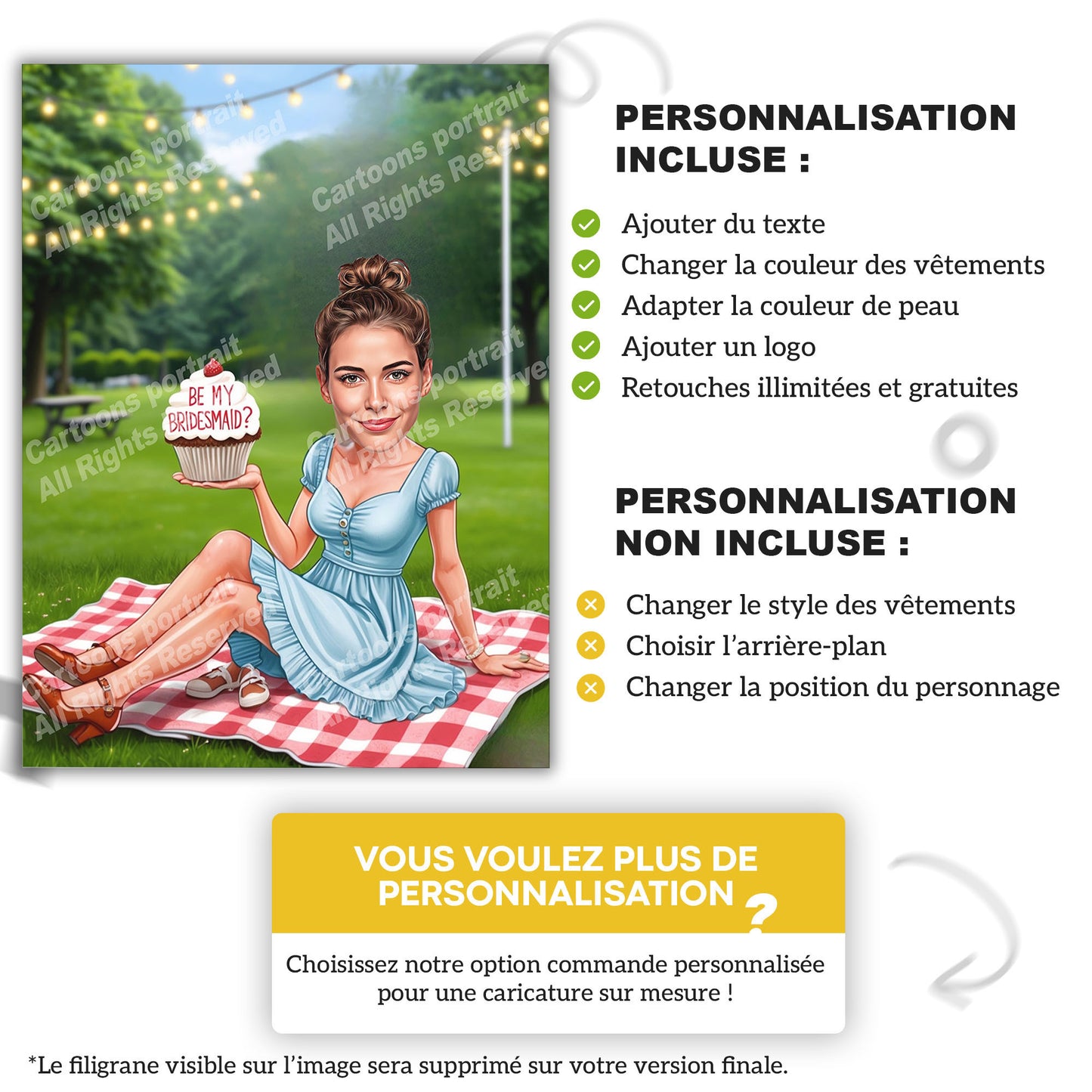 Demande de demoiselles d’honneur