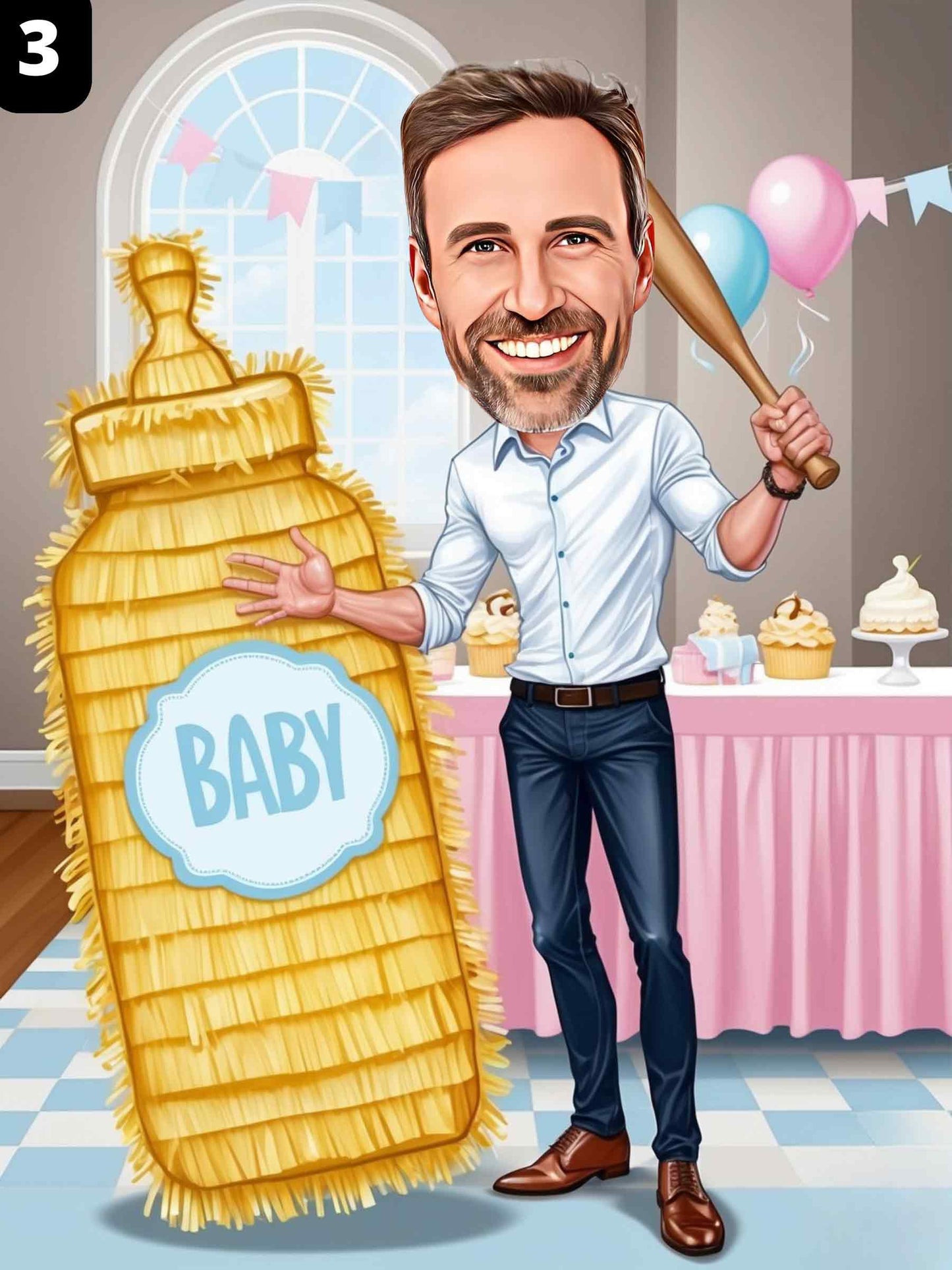 Baby Shower Guest - Male