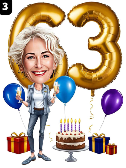 63e anniversaire - Femme
