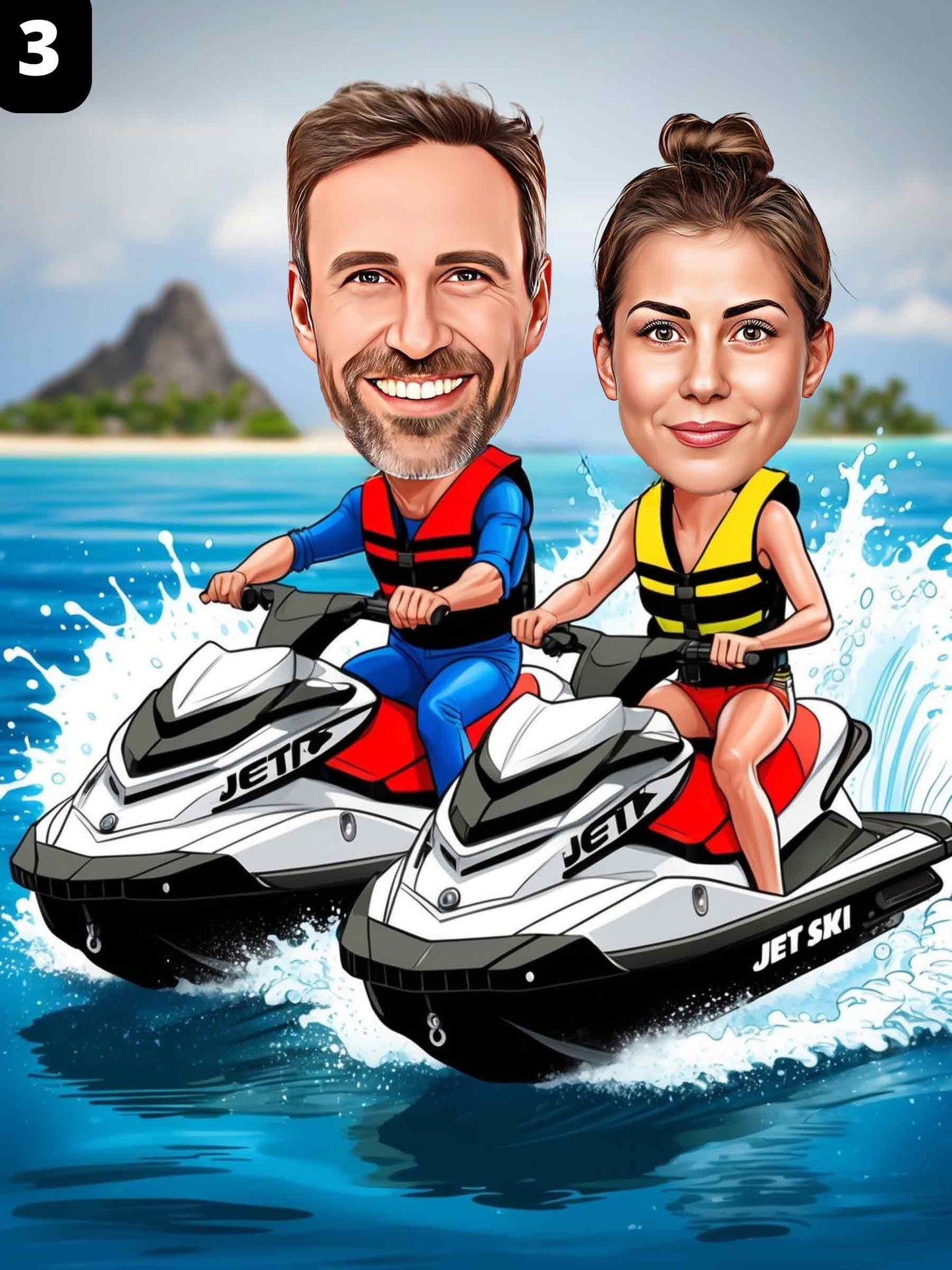 Pilotes de jet ski - Couple