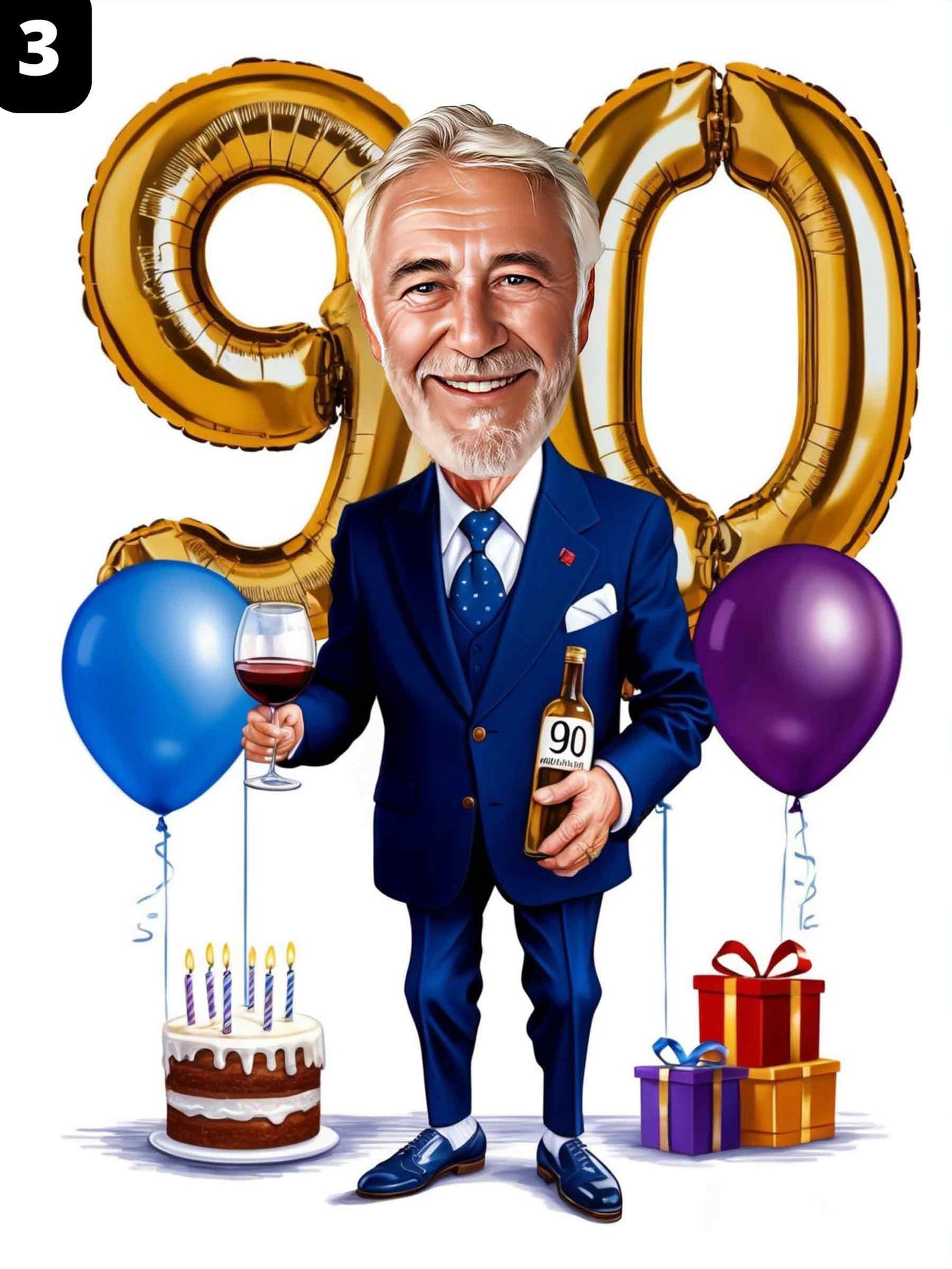 90th Birthday - Male