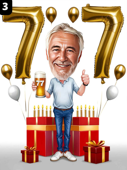 77e anniversaire - Homme