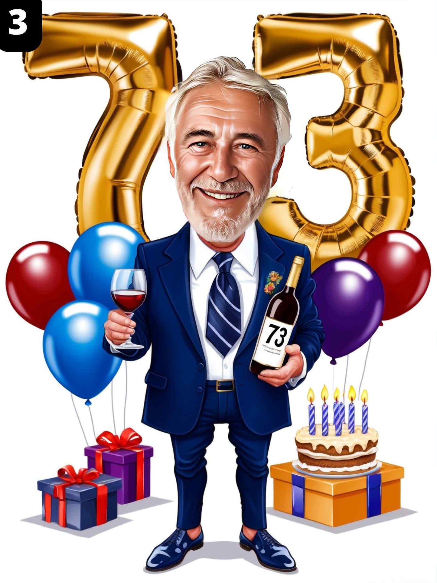 73e anniversaire - Homme