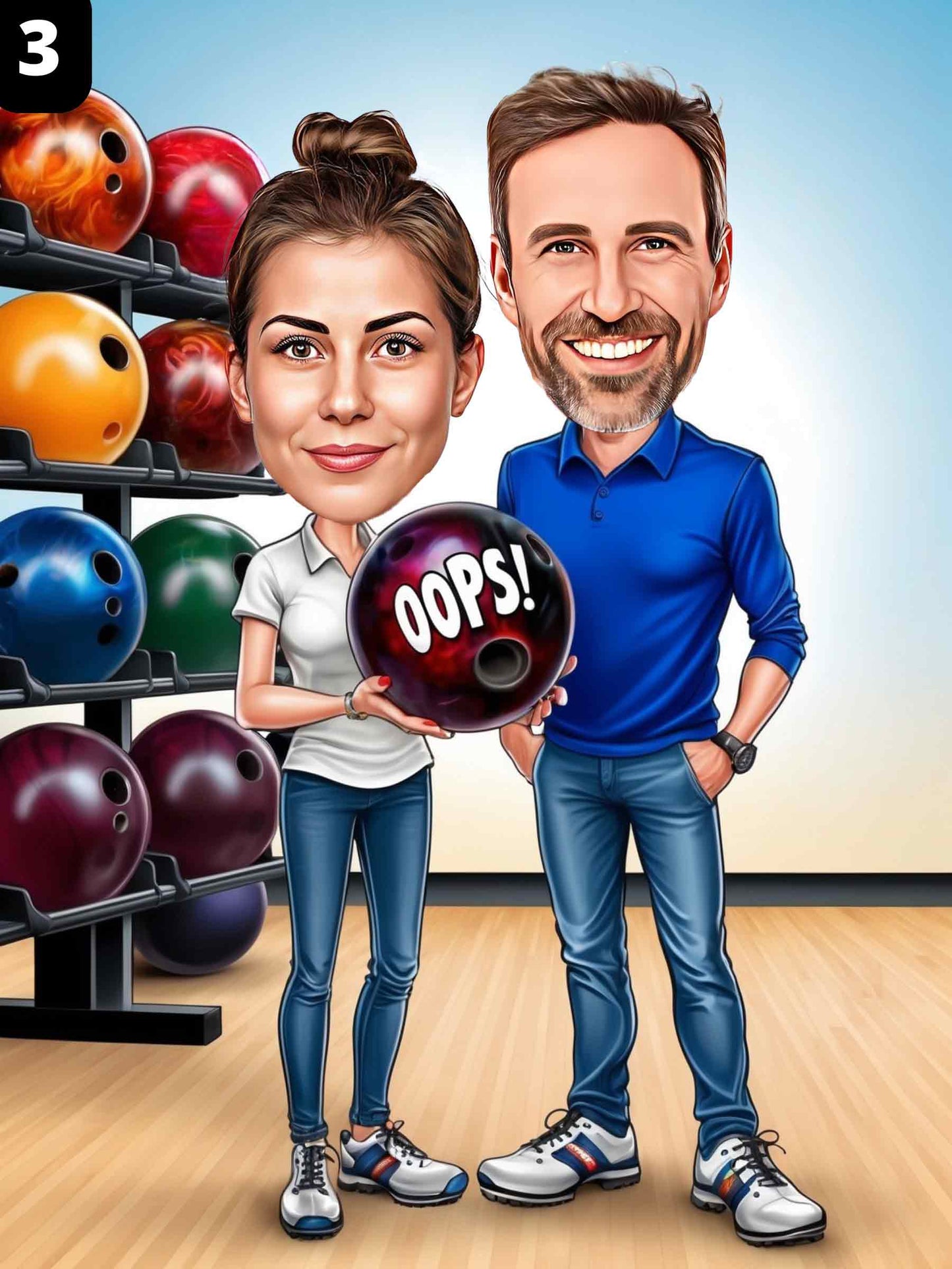 Bowling Player - Couple