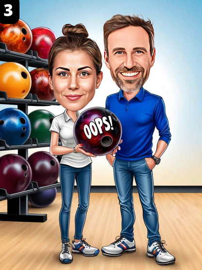 Bowling Player - Couple