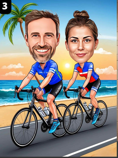 Cyclists - Couple