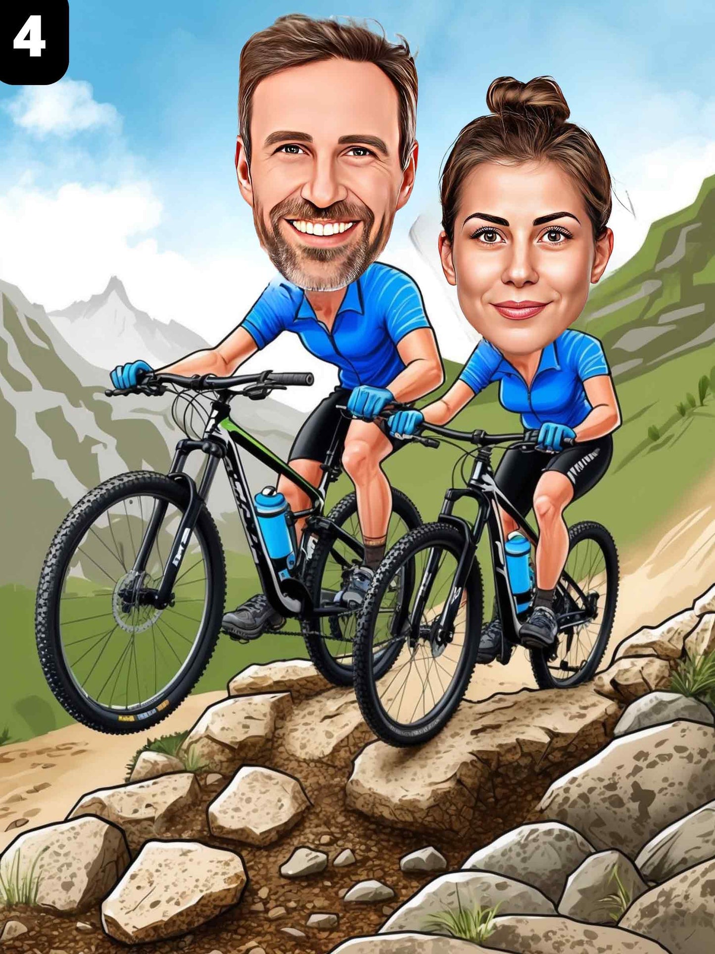 Cyclists - Couple